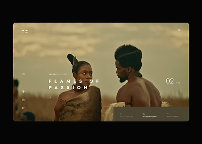 Shaka Ilembe Website - Flames of Passion design shaka ui ux design web design