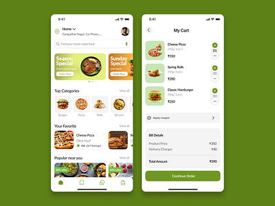 Food delivery app