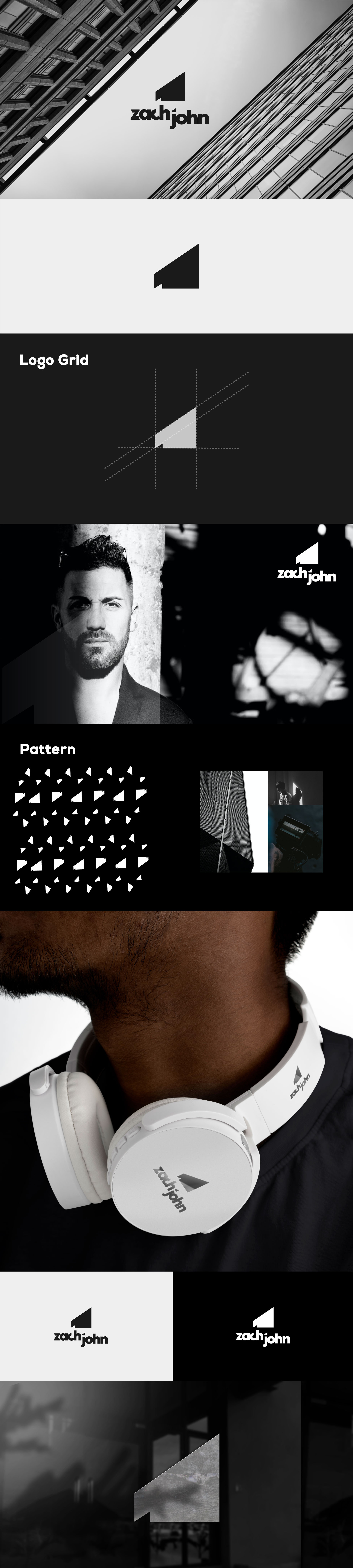 DJ ZACH JOHN branding logo branding dj branding dj logo graphic design graphic designer logo design muneeb arif