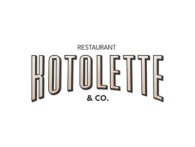 Kotolette & Co design graphique graphic design logo restaurant