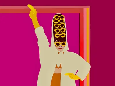 nymphia wind banana drag queen drag race editorial fashion lgbtq model nymphia wind pride queer sunglasses