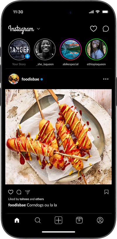 Instagram Redesign app redesign ui visual design