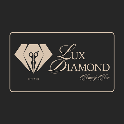 Lux Diamond Beauty Bar badge badge design logo logo design salon salon logo