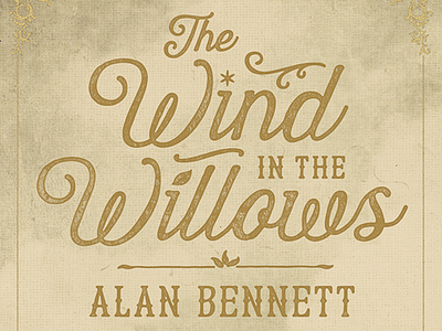 The Wind in the Willows type typography