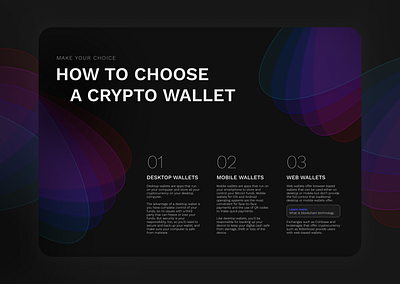 Crypto Landing Page crypto cryptowallet darktheme design gradient landing page minimal ui