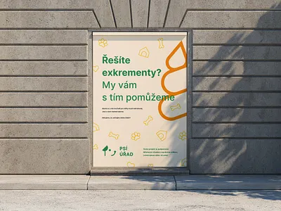 Street posters for dog office branding dog graphic design