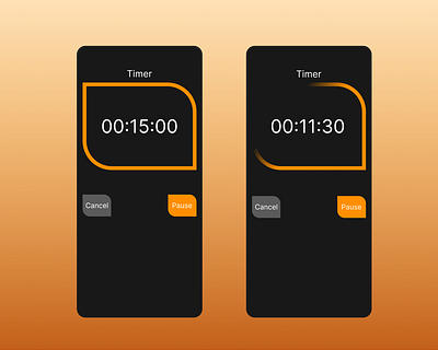 Countdown Timer - #DailyUI Challenge app countdown timer dailyui mobile ui