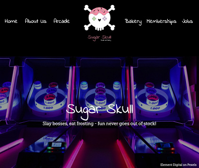 Sugar Skull Website Ui graphic design ui web design