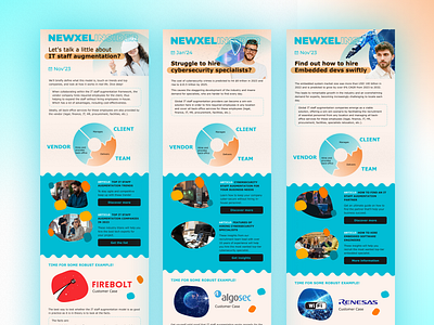 Newxel Email Digest (light version) branding graphic design