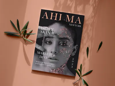 AHLMA Fashion Brand Magazine adobe illustrator adobe indesign beauty industy branding fashion brand fashion magazine feminine graphic design logo design magazine design makeovers