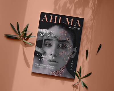 AHLMA Fashion Brand Magazine adobe illustrator adobe indesign beauty industy branding fashion brand fashion magazine feminine graphic design logo design magazine design makeovers