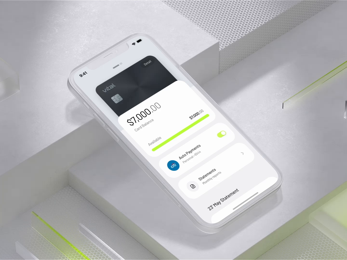 Credit card Locking screen by Gleb on Dribbble