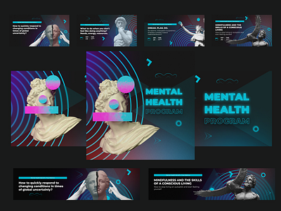 Branding of Newxel Mental Health Program banner branding graphic design