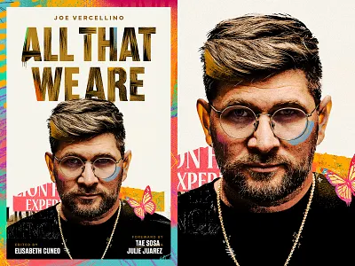 All That We Are 🦋 Cover book cover butterfly collage colorful cover design detroit editorial identity nonprofit portait publishing