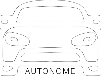 Drivers less logo - challenge day 5 challenge dailylogochallenge denmark design illustration logo vector