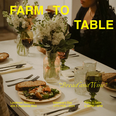 Farm To Table design marketing social media