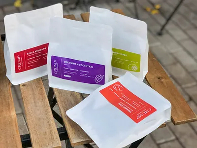 Labels for coffee bags branding coffee bag graphic design label