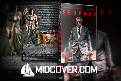 Ferrari (2024) DVD Cover design dvd dvdcover dvdcustomcover photoshop