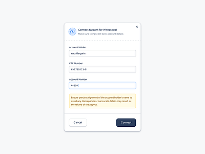 Banking connecting for withdrawal bank banking button design experience finance form money text input ui ui design uiux user interface withdrawal