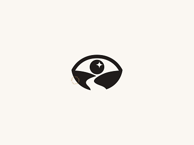 Valleye Logomark branding eye icon logomark minimalist mountain valley vision