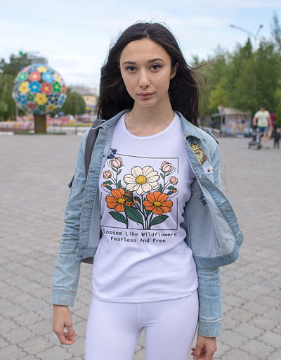 Flower lover T-shirt design flower gardening graphic lover t shirt tee