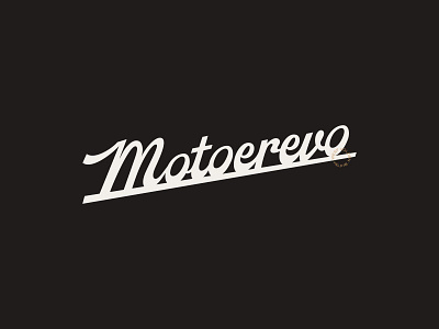 Motoerevo Wordmark brand branding logo logotype typelogo typograpy vintage wordmark