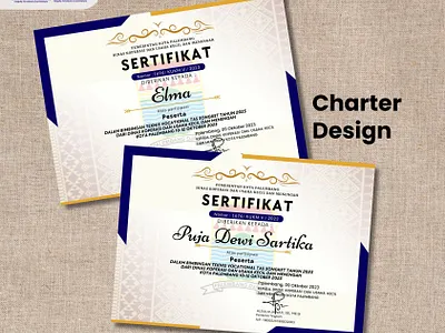 Charter/ Sertificate Design charter design design graphic design printing design serticate design