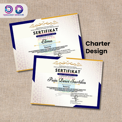 Charter/ Sertificate Design charter design design graphic design printing design serticate design