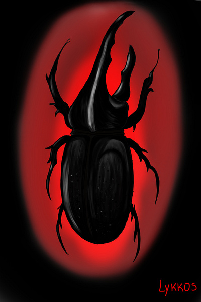 Beetle artwork design digital graphic design illustration krita