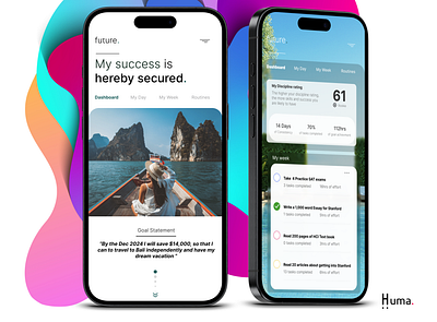 Goal Achievement Mobile App mobile ui
