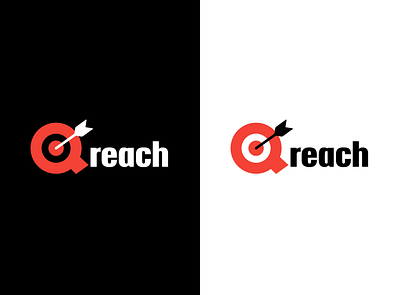 Qreach wordmark logo animation branding design graphic design illustration logo typography ui ux vector