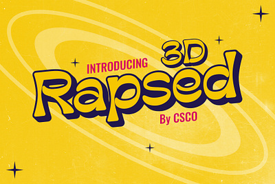 Rapsed 3D | Craft Supply Co brush creative design elegant font illustration lettering logo typeface ui