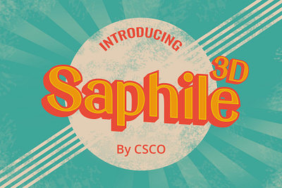 Saphile 3D | Craft Supply Co brush creative design elegant font illustration lettering logo typeface ui