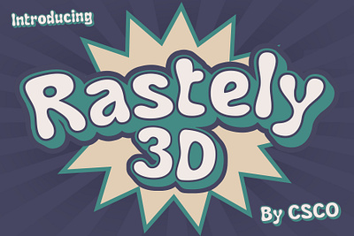 Rastely 3D | Craft Supply Co brush creative design elegant font illustration lettering logo typeface ui
