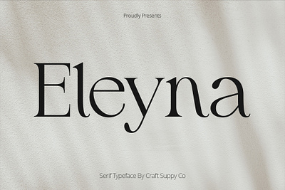 Eleyna | Craft Supply Co brush design elegant font illustration lettering logo typeface ui