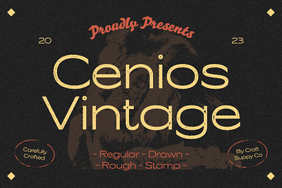 Cenios Vintage Font | Craft Supply Co font lettering typeface