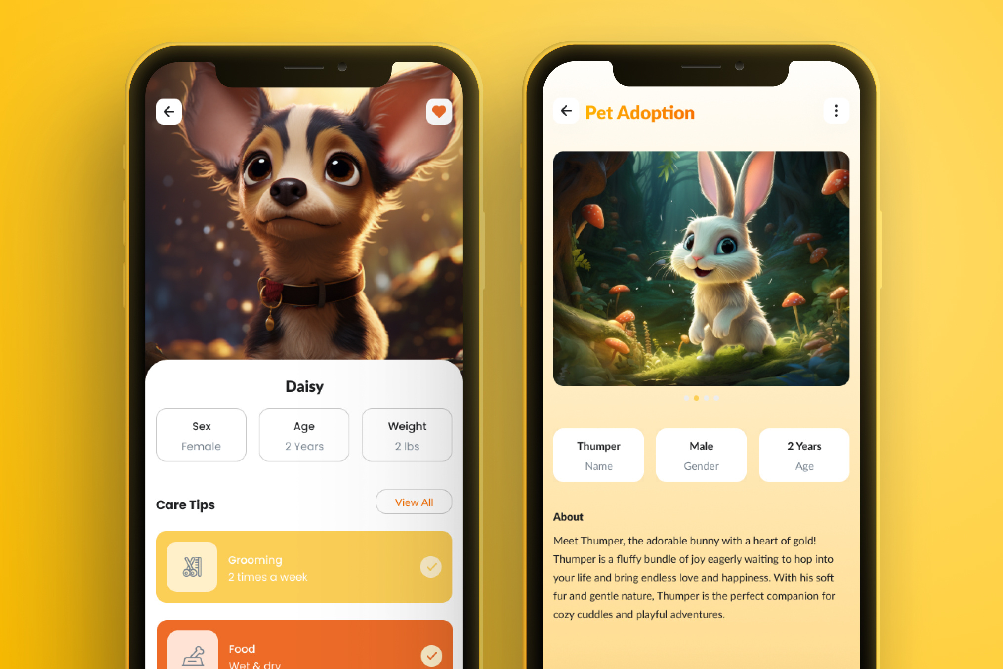 Pet Adoption App app branding design graphic design ui web