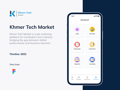 Khmer Tech Market UX/UI Case Study [Job Matching Platform] case study freelance app freelance website freelancing jobs matching remote work ui ux ux design uxui website