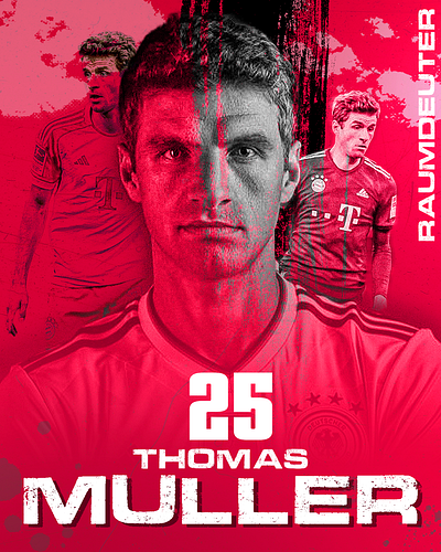 Thomas Muller football graphic design muller photoshop sports thomas