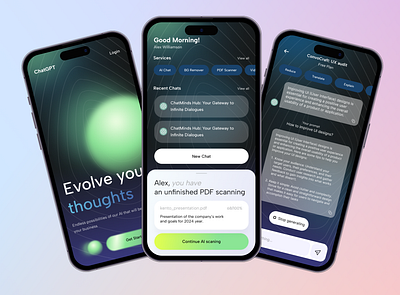 ChatGPT - App UI Design ai ai app app chatgpt gpt template