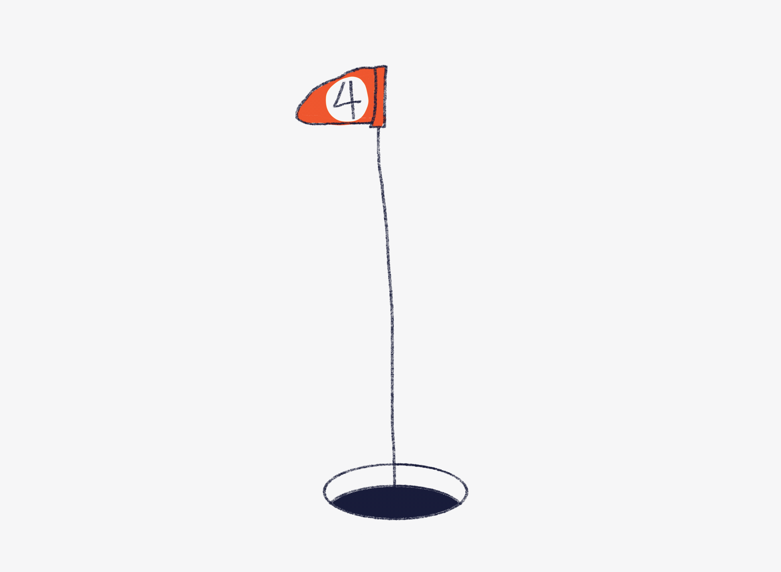 Hole in One animated animation confetti flag golf golf ball hole hole in 1 illustration mograph motion motion design motion graphics putt