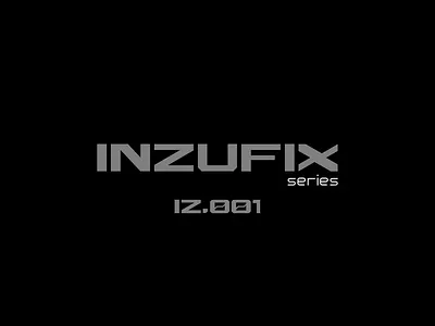 inzufix series font IZ.001 design font graphic design illustration typography