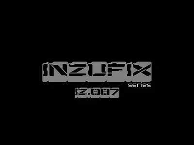 inzufix series font IZ.007 design font graphic design illustration typography