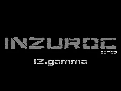 inzuroc series font IZ.gamma design font graphic design illustration typography