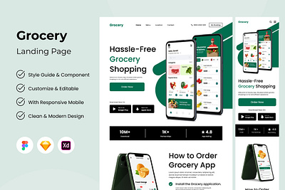 Grocery - Food Delivery Landing Page landing