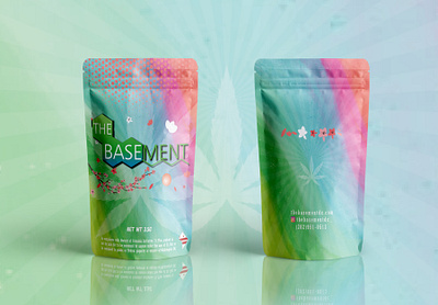Packaging Design for "THE BASEMENT" brand design graphic design label design mylar bag design packaging design pouch design
