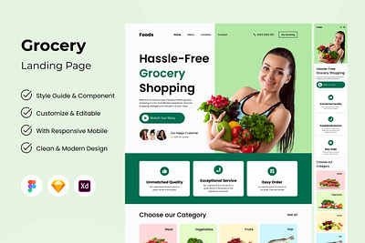 Foods - Grocery Landing Page landing