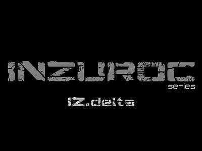 inzuroc series font IZ.delta design font graphic design illustration typography