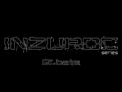 inzuroc series font IZ.beta design font graphic design illustration typography