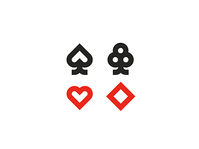 Сard suits icons brandidentity branding design logo logodesign logodesigner logotype typography